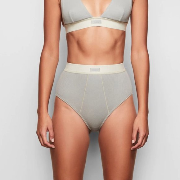 Skims - Cotton Rib Brief in Mineral in Size XL - Picture 2 of 3